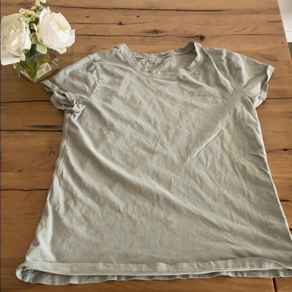 Athleta sage green crew neck tee